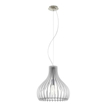 Eglo 61915 - Luster na sajli TINDORI 1xE27/60W/230V pr. 38 cm bela