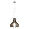 Eglo 61917 - Luster na sajli TINDORI 1xE27/60W/230V pr. 38 cm braon