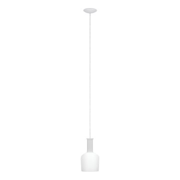 Eglo 62265 - Luster na sajli PASCOA PRO 1xE27/60W/230V 15,6 cm bela