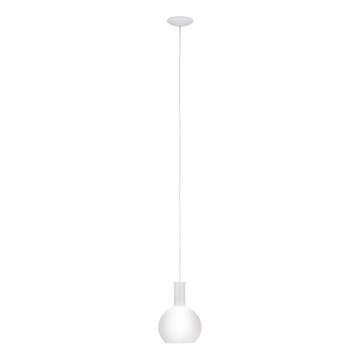 Eglo 62266 - Luster na sajli PASCOA PRO 1xE27/60W/230V 20 cm bela