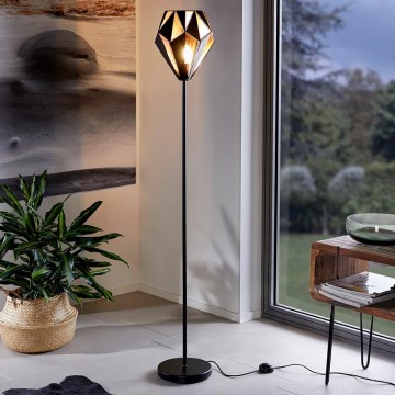 Eglo 62838 - Podna lampa CARLTON PRO 1xE27/60W/230V crno