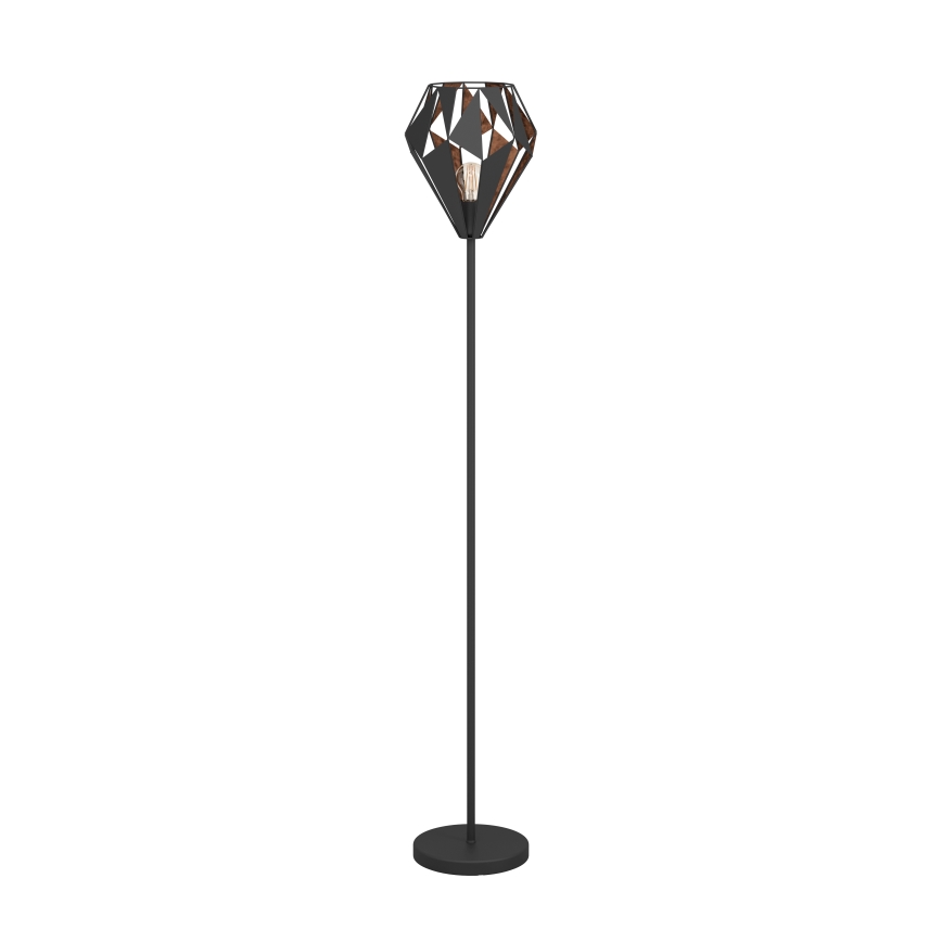Eglo 62838 - Podna lampa CARLTON PRO 1xE27/60W/230V crno