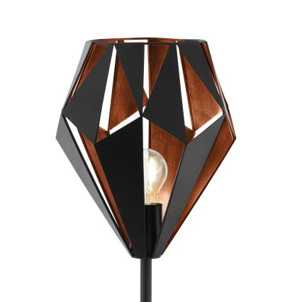 Eglo 62838 - Podna lampa CARLTON PRO 1xE27/60W/230V crno