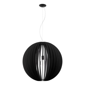 Eglo 63254 - Luster na sajli COSSANO PRO 1xE27/60W/230V pr. 70 cm crno
