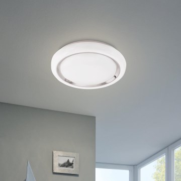 Eglo 64529 - LED RGBW Prigušiva plafonjera CAPASSO-C LED/17W/230V bela