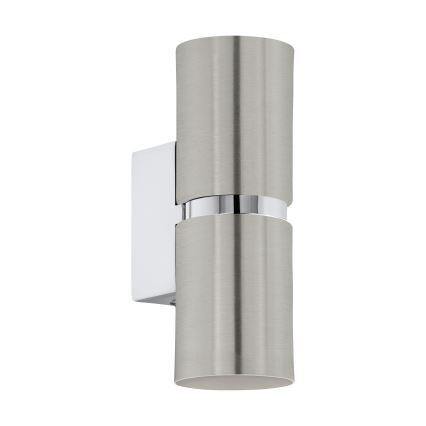 Eglo 64794 - LED Zidna lampa PASSA PRO 2xGU10/3,3W/230V 3000K mat krom