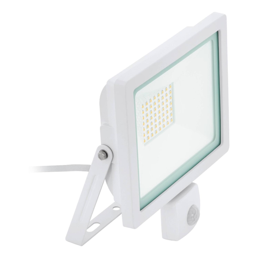 Eglo 64886 - LED Reflektor sa senzorom FILETTI LED/50W/230V 4000K IP44 bela