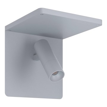 Eglo 67564 - LED Zidna lampa sa policom CIGLIE LED/8,1W/230V sivo
