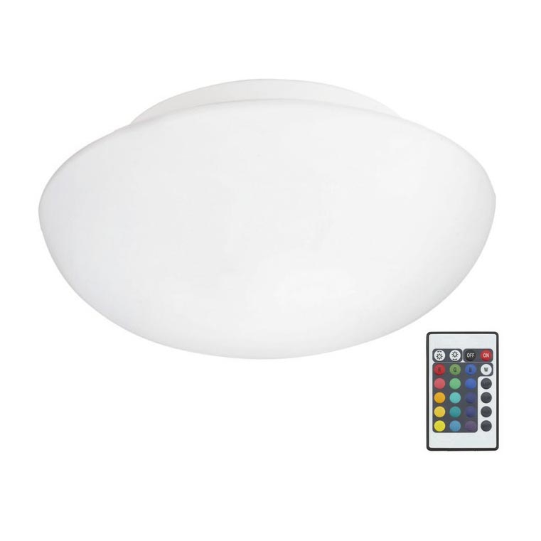 Eglo 75352 - LED RGB Prigušiva plafonjera ELLA-C 2xE27/7,5W/230V + Daljinski upravljač