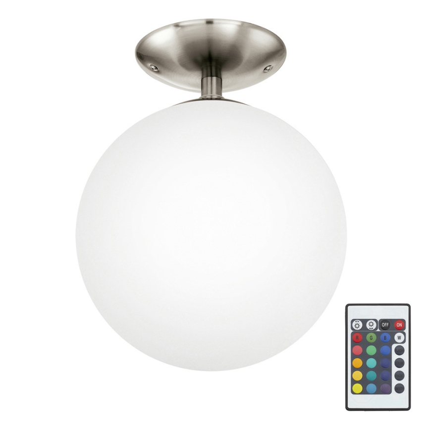Eglo 75358 - LED RGBW Prigušiva plafonjera RONDO-C 1xE27/7,5W/23V pr. 25 cm + Daljinski upravljač