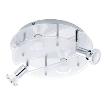 Eglo 75381 - LED RGBW Prigušivo reflektorsko svetlo CABO-C 4xGU10/4W/230V + Daljinski upravljač