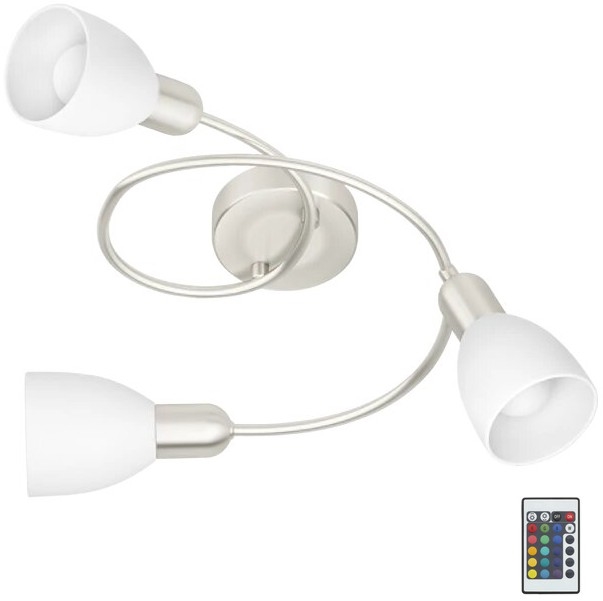 Eglo 75388 - LED RGBW Prigušivi nadgradni luster GRIMSEY-C 3xE14/4W/230V + Daljinski upravljač