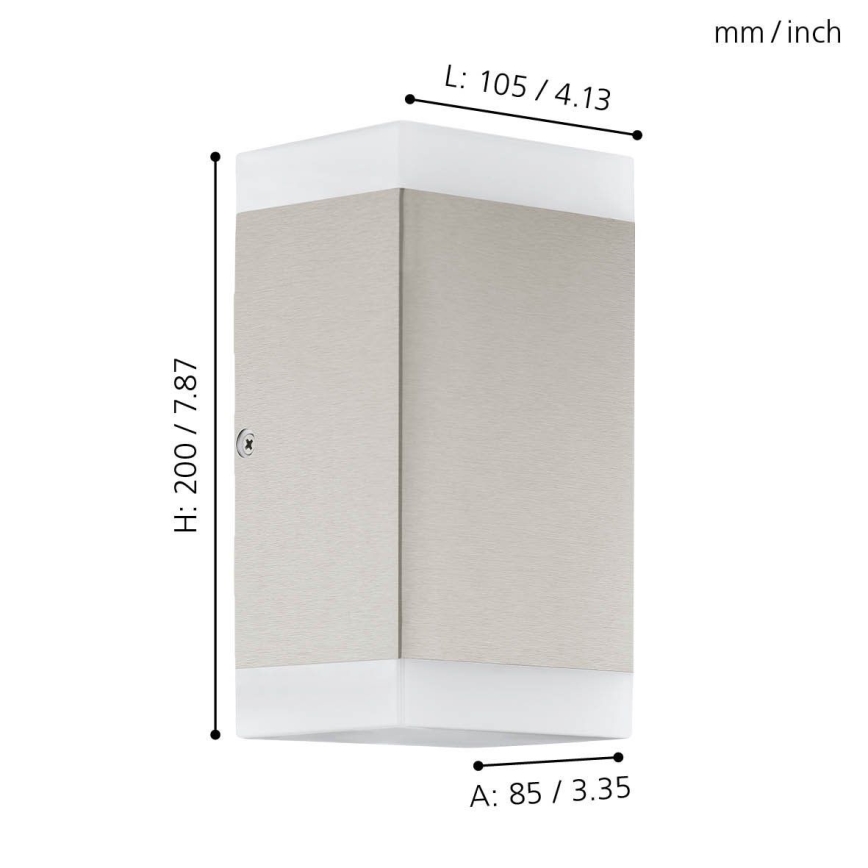 Eglo - LED Spoljna zidna lampa 2xGU10/4,6W/230V IP44