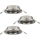 Eglo 75675 - Set 3x ugradbena lampa za kupatilo AGULO 1xGU10/35W/230V IP23 krom