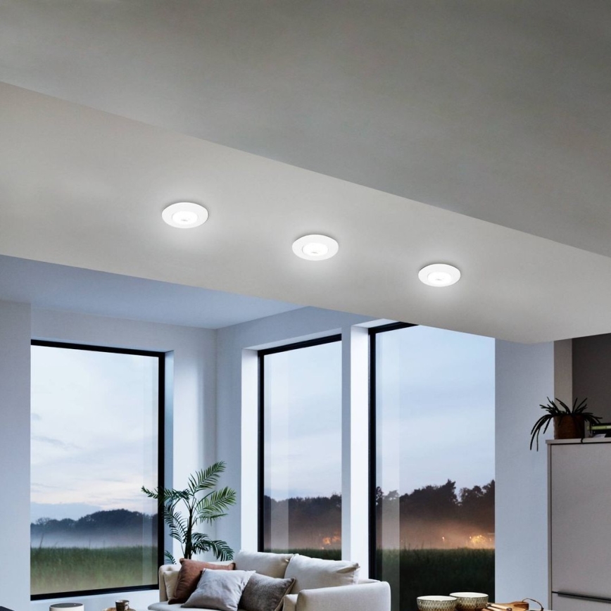 Eglo 75763 - Set 3x LED Ugradbena lampa ZUJAR LED/3,4W/230V bela