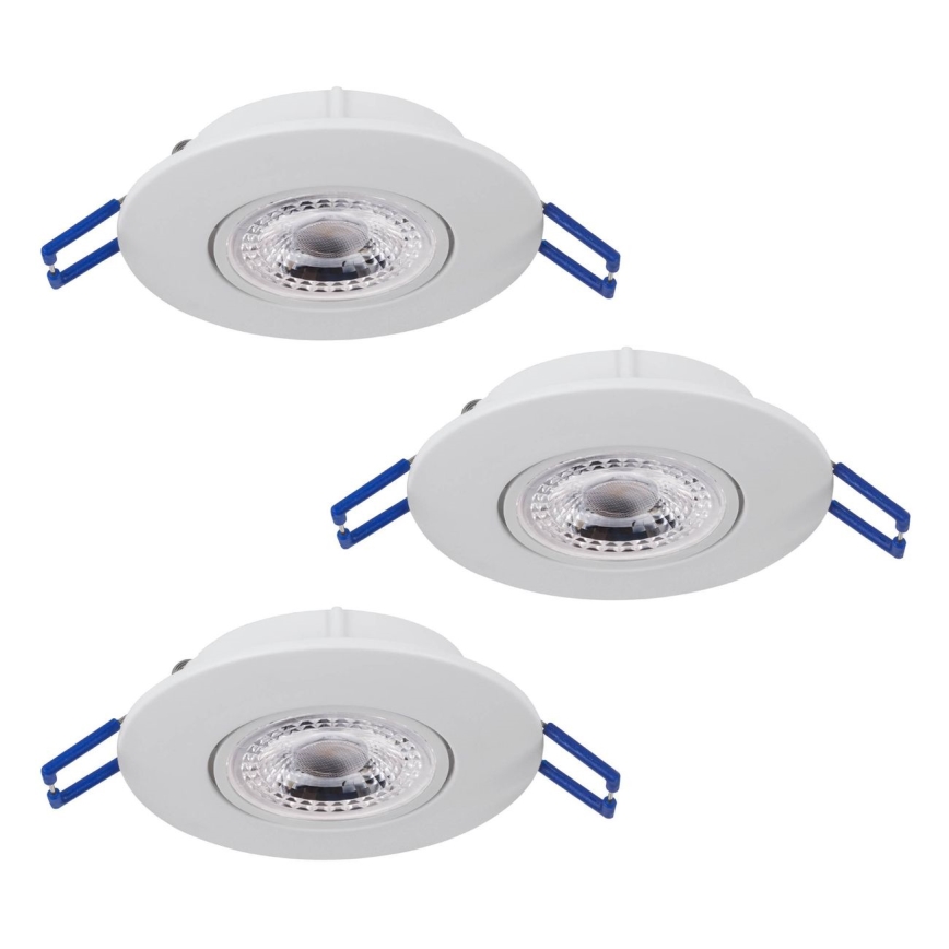 Eglo 75763 - Set 3x LED Ugradbena lampa ZUJAR LED/3,4W/230V bela