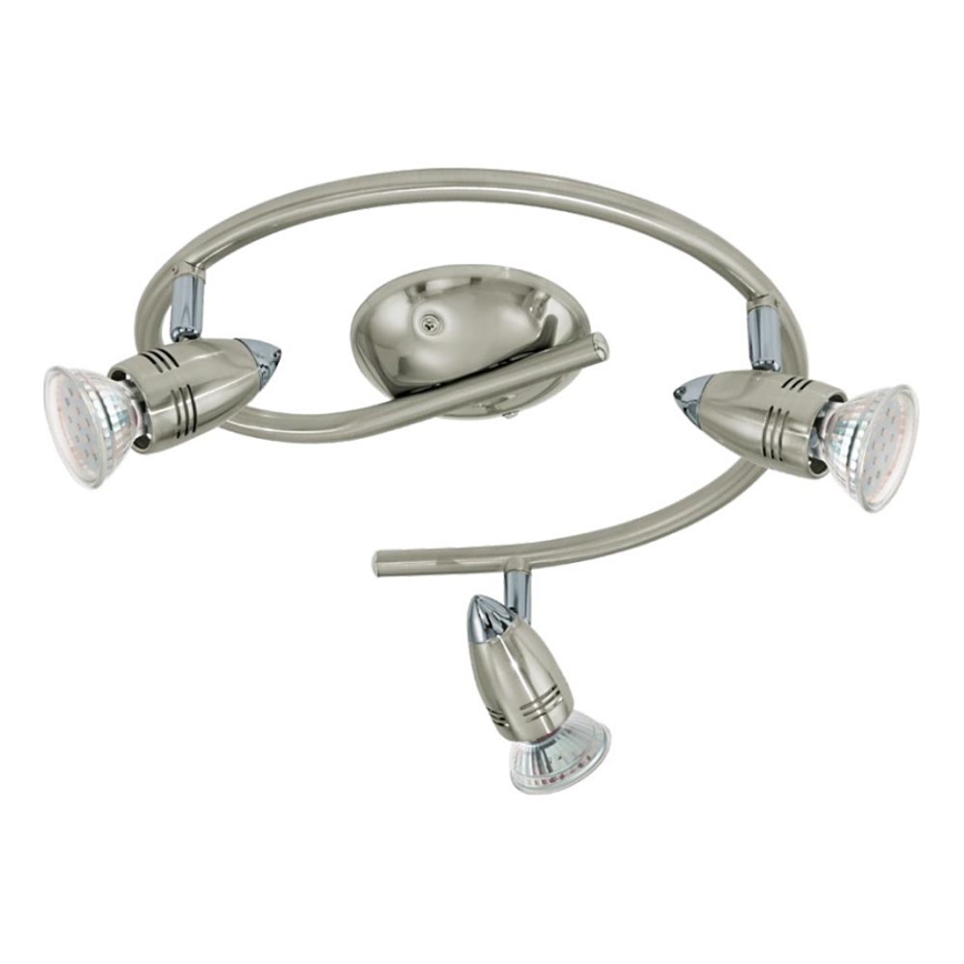 Eglo 78024 - LED Zidna reflektorska lampa MAGNUM 3xGU10/3W/230V 3000K mat krom