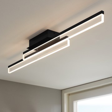 Eglo 780433 - LED stropna lampa za kupatilo YANGUAS 2xLED/11W/230V 3000K IP44 crna