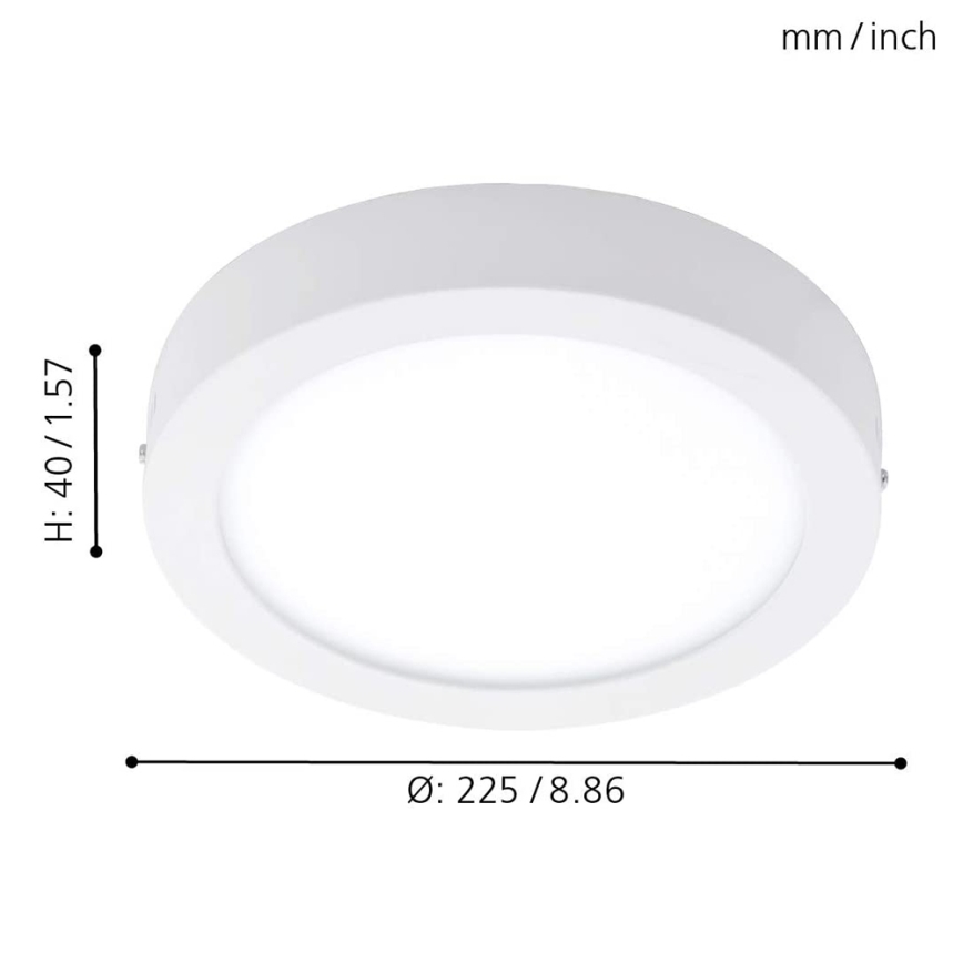 Eglo 78201 - LED Plafonjera FUEVA LED/16,5W/230V