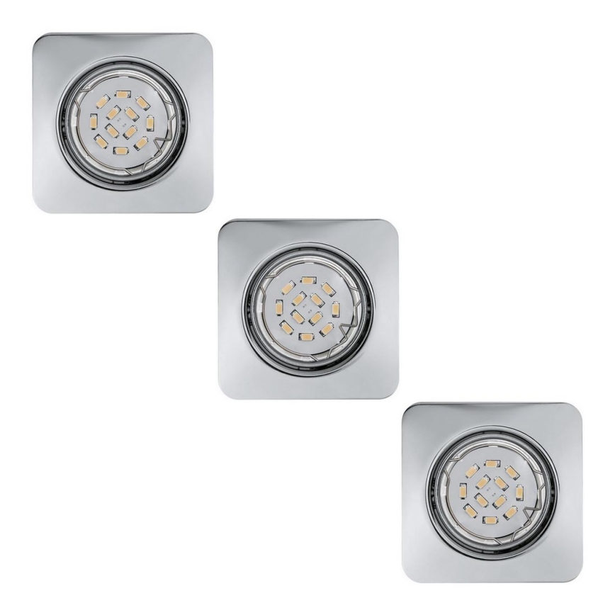 Eglo 78228 - Set 3xLED Ugradna lampa PENETO 1xGU10/5W/230V