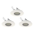 Eglo 78704 - Set 3x LED Ugradbena lampa PENETO 1xGU10/3,3W/230V bela