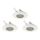 Eglo 78704 - Set 3x LED Ugradbena lampa PENETO 1xGU10/3,3W/230V bela