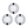 Eglo 78733 - Set 3x LED Ugradbena lampa za kupatilo FUEVA 1xLED/2,7W/230V IP44