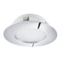 Eglo 78748 - LED prigušiva ugradna plafonska svetiljka PINEDA LED/12W/230V sjajni hrom