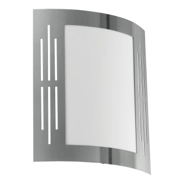 Eglo 79282 - Spoljašnja zidna lampa CITY 1xE27/60W/230V krom IP44