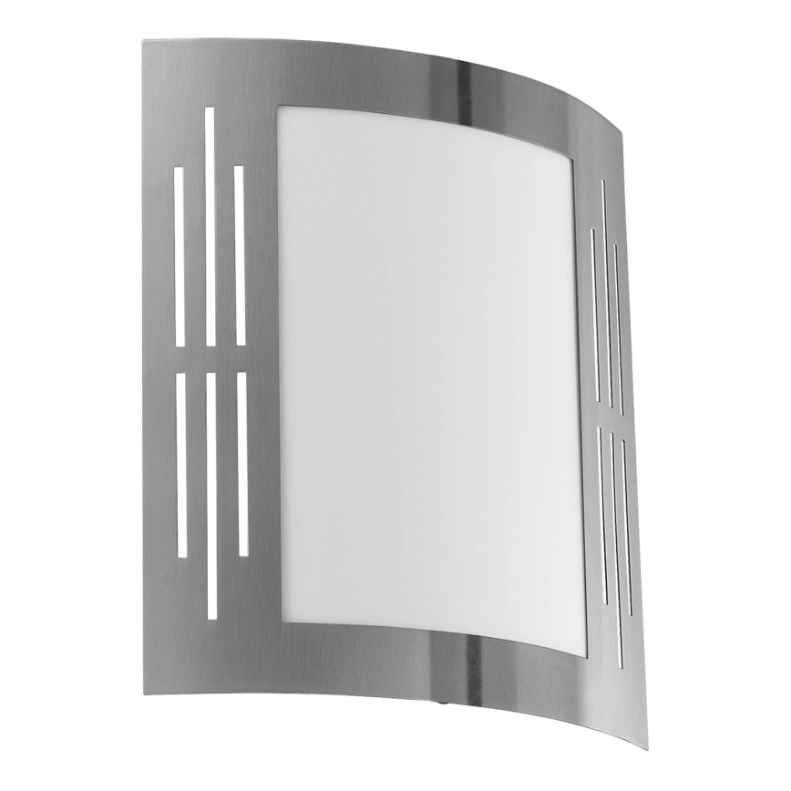 Eglo 79282 - Spoljašnja zidna lampa CITY 1xE27/60W/230V krom IP44