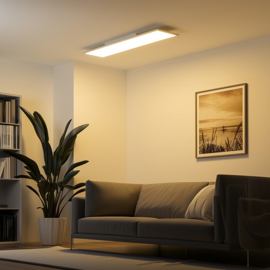 Eglo 79328 - LED Plafonjera SALOBRENA-RW LED/34W/230V 2700/4000K 120x30 cm bela
