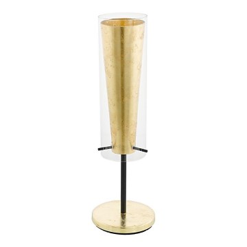 Eglo 79345 - Stona lampa PINTO GOLD 1xE27/40W/230V zlatna