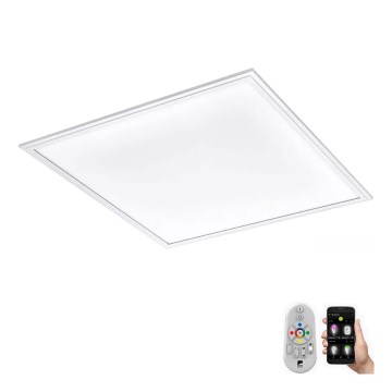 Eglo 79467 - LED Prigušiva plafonjera POZZALLO LED/21W/230V 2700-6500K 45x45 cm bela + Daljinski upravljač