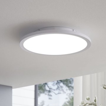 Eglo 79469 - LED Prigušiva plafonjera POZZALLO LED/21W/230V 2700-6500K bela + Daljinski upravljač