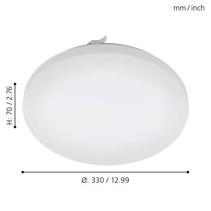 Eglo 79523 - LED Plafonjera za kupatilo TUSCOLA LED/14,6W/230V IP44