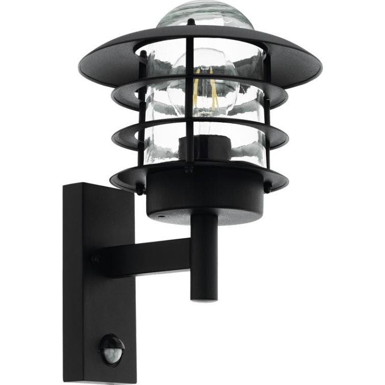 Eglo 79555 - Spoljašnja zidna lampa sa senzorom ZAMALENA 1xE27/60W/230V IP44