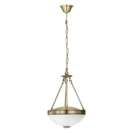 EGLO - Luster na lancu 2xE27/60W/230V bronzana