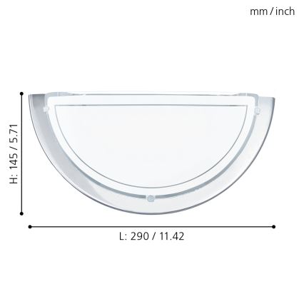 EGLO - Zidna lampa 1xE27/60W