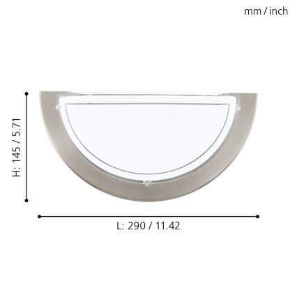 EGLO - Zidna lampa 1xE27/60W