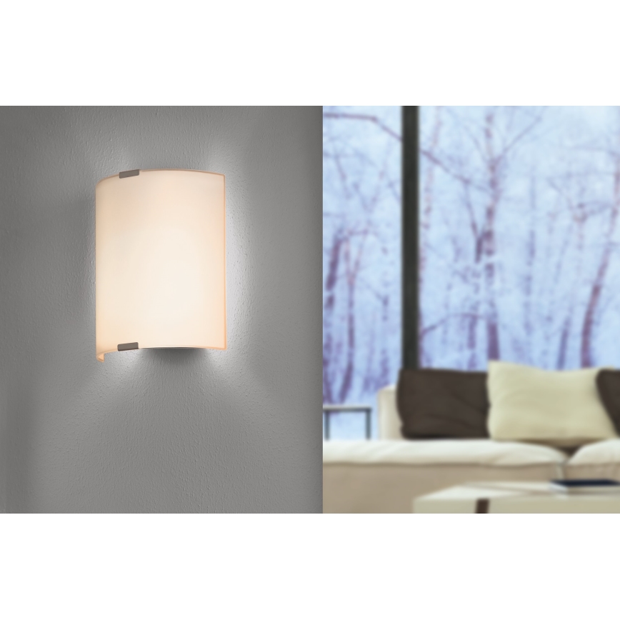 EGLO - Plafonska zidna lampa 1xE27/60W bela