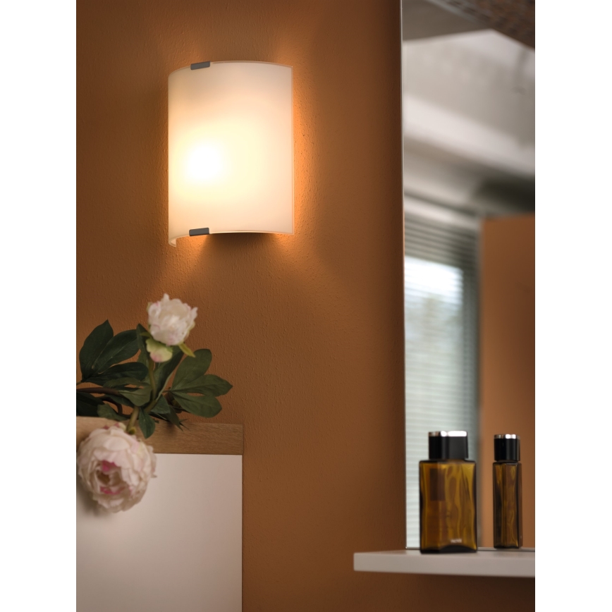 EGLO - Plafonska zidna lampa 1xE27/60W bela