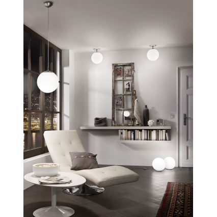 EGLO - Luster na sajli 1xE27/60W/230V pr. 25 cm bela