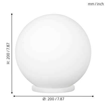 EGLO - Stona lampa 1xE27/60W/230V pr. 20 cm