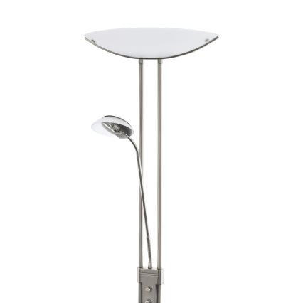 EGLO - Prigušiva podna lampa BAYA 1xR7s/230W+1xG9/33W mat krom