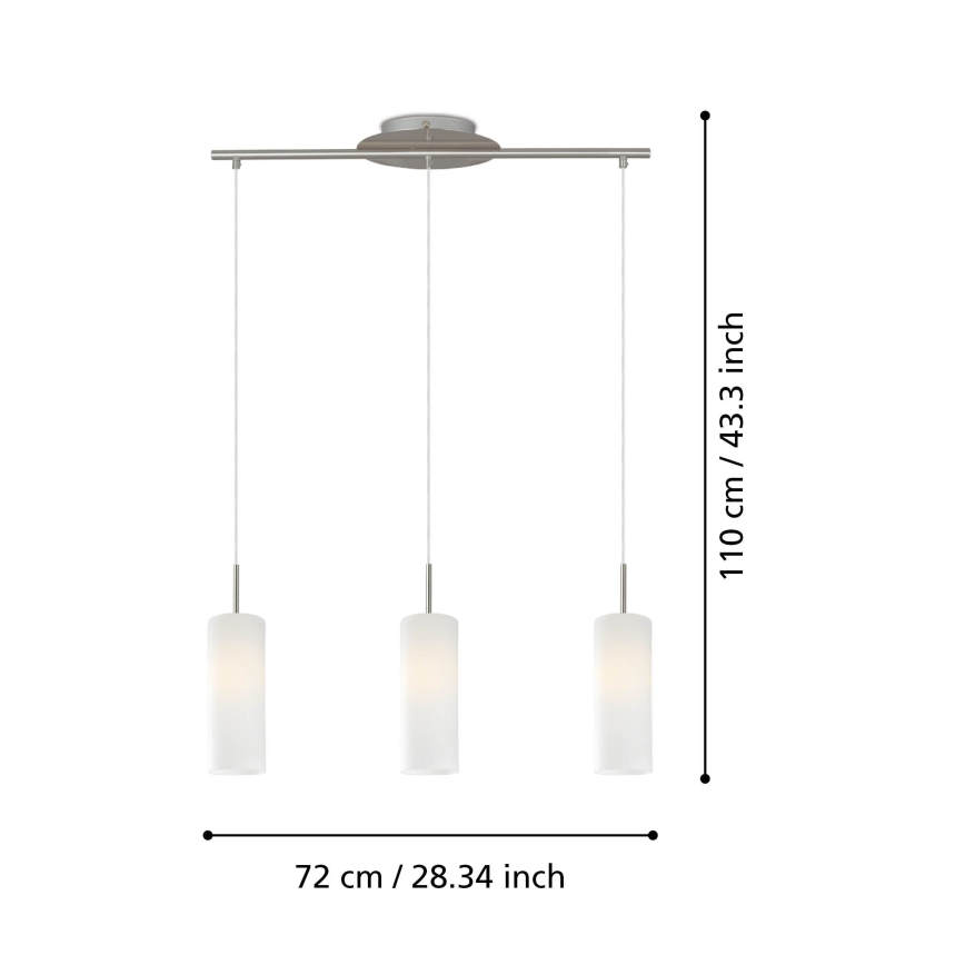 EGLO - Viseća lampa 3xE27/60W