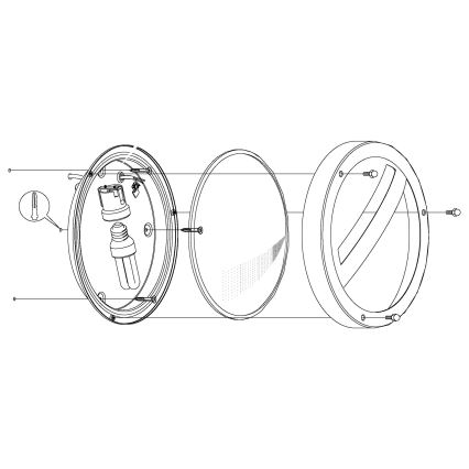 Eglo - Spoljašnja zidna lampa 1xE27/15W/230V IP44