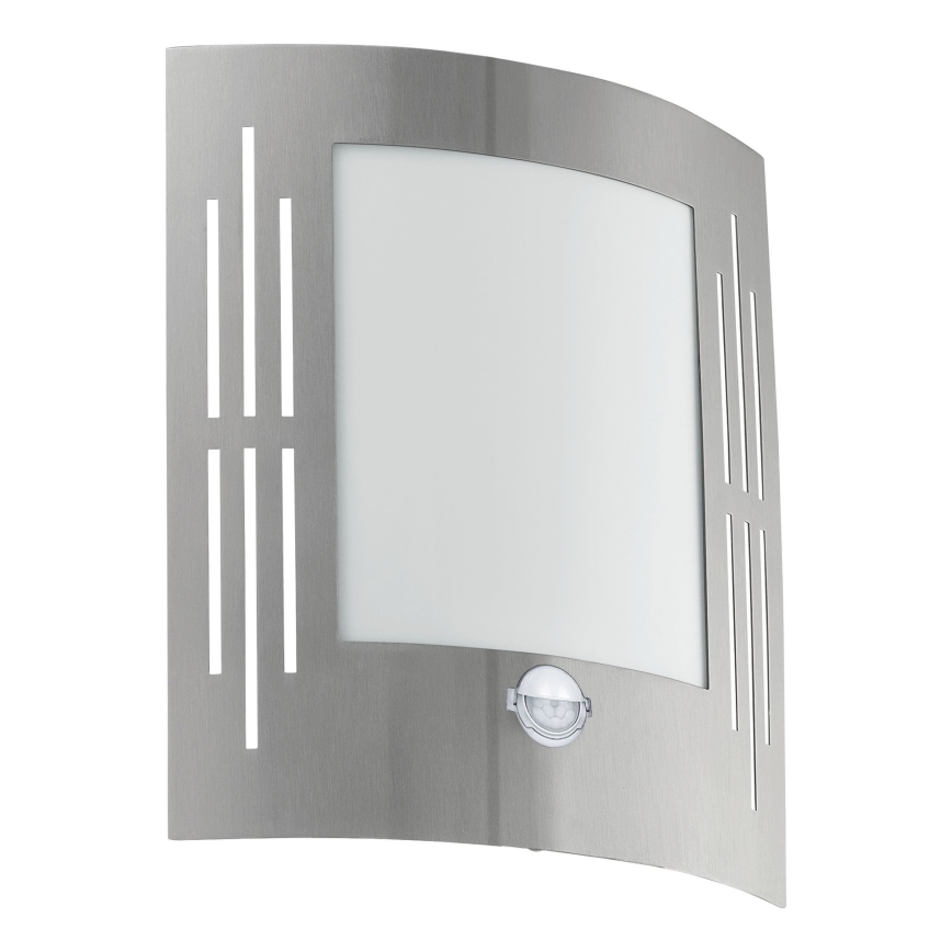 EGLO - Spoljašnja zidna lampa sa senzorom 1xE27/15W/230V IP44