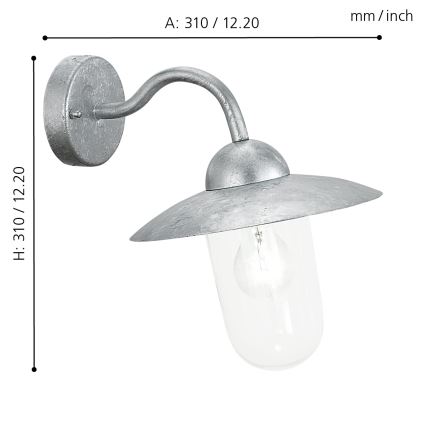 EGLO - Spoljašnja zidna lampa IP44