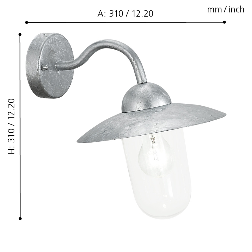 EGLO - Spoljašnja zidna lampa IP44