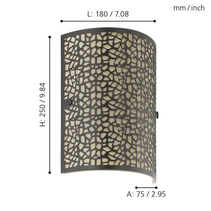 EGLO - Zidna lampa 1xE14/60W